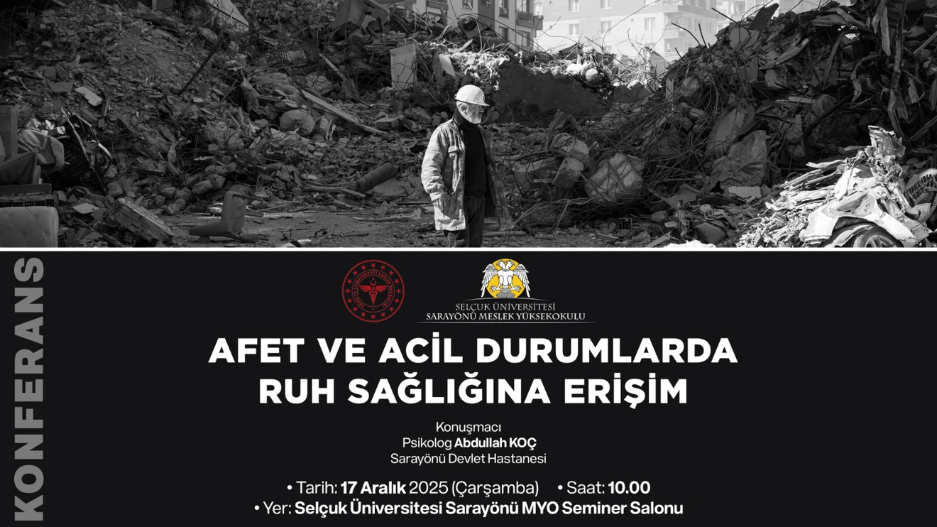 AFET ve ACİL DURUMLARDA RUH SAĞLIĞINA ERİŞİM